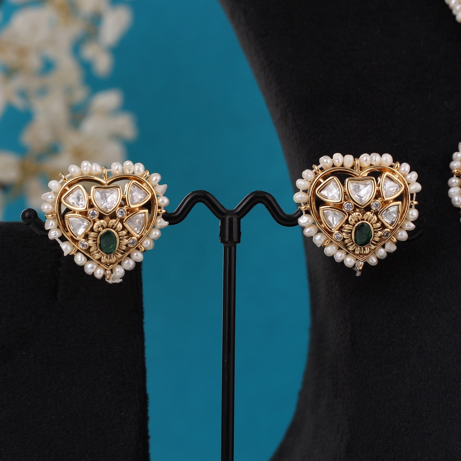 Real Seed Pearls With Kundan Stone Pendant Set For Women,With Certificate(D.No ADPRLS3322)