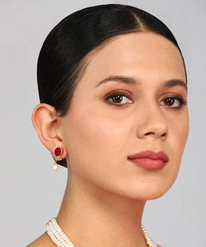 Real Natural Fresh Water Pearl Set With Certificate(D.No ADPRLS937)