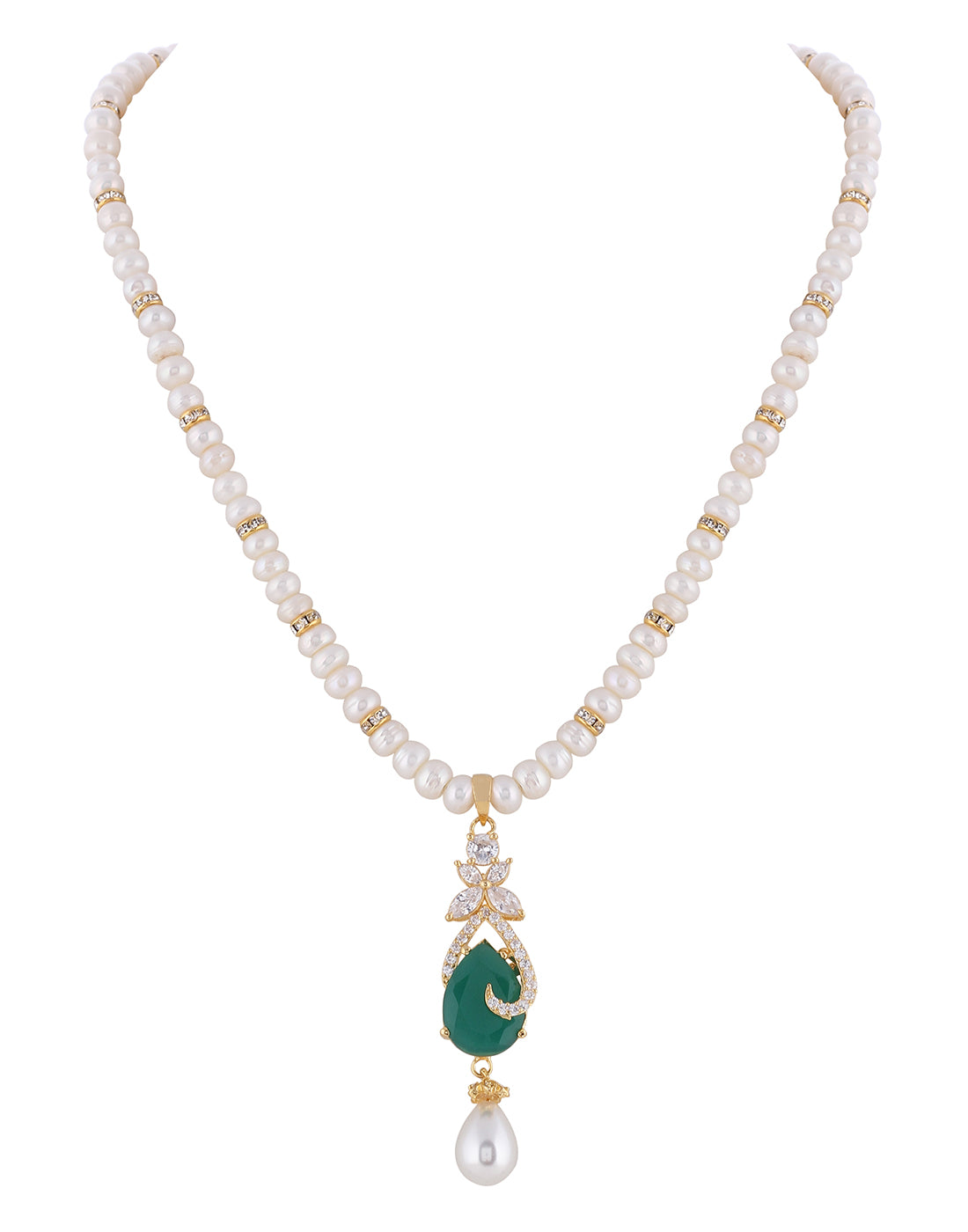 Real Natural Fresh Water Pearl Set With Certificate(D.No ADPRLS954)