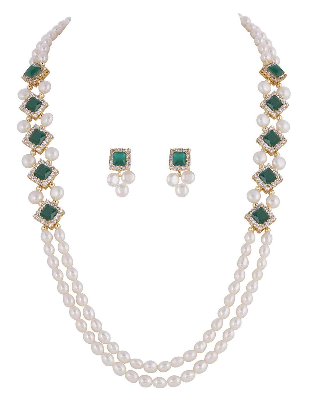 Real Natural Fresh Water Pearl Set With Certificate(D.No ADPRLS962)
