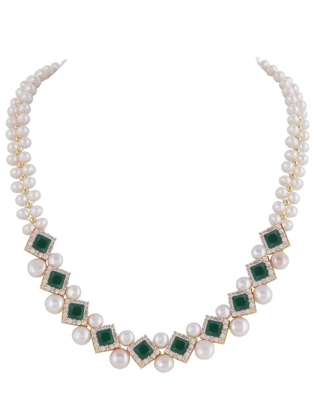 Real Natural Fresh Water Pearl Set With Certificate(D.No ADPRLS967)