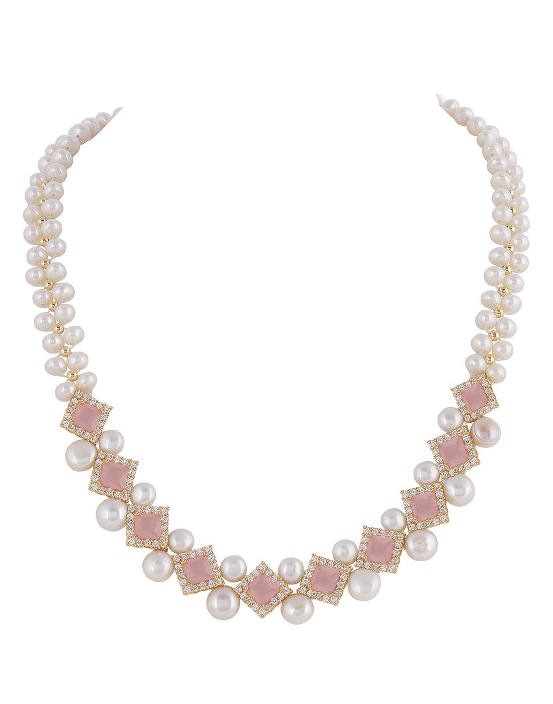 Real Natural Fresh Water Pearl Set With Certificate(D.No ADPRLS968)