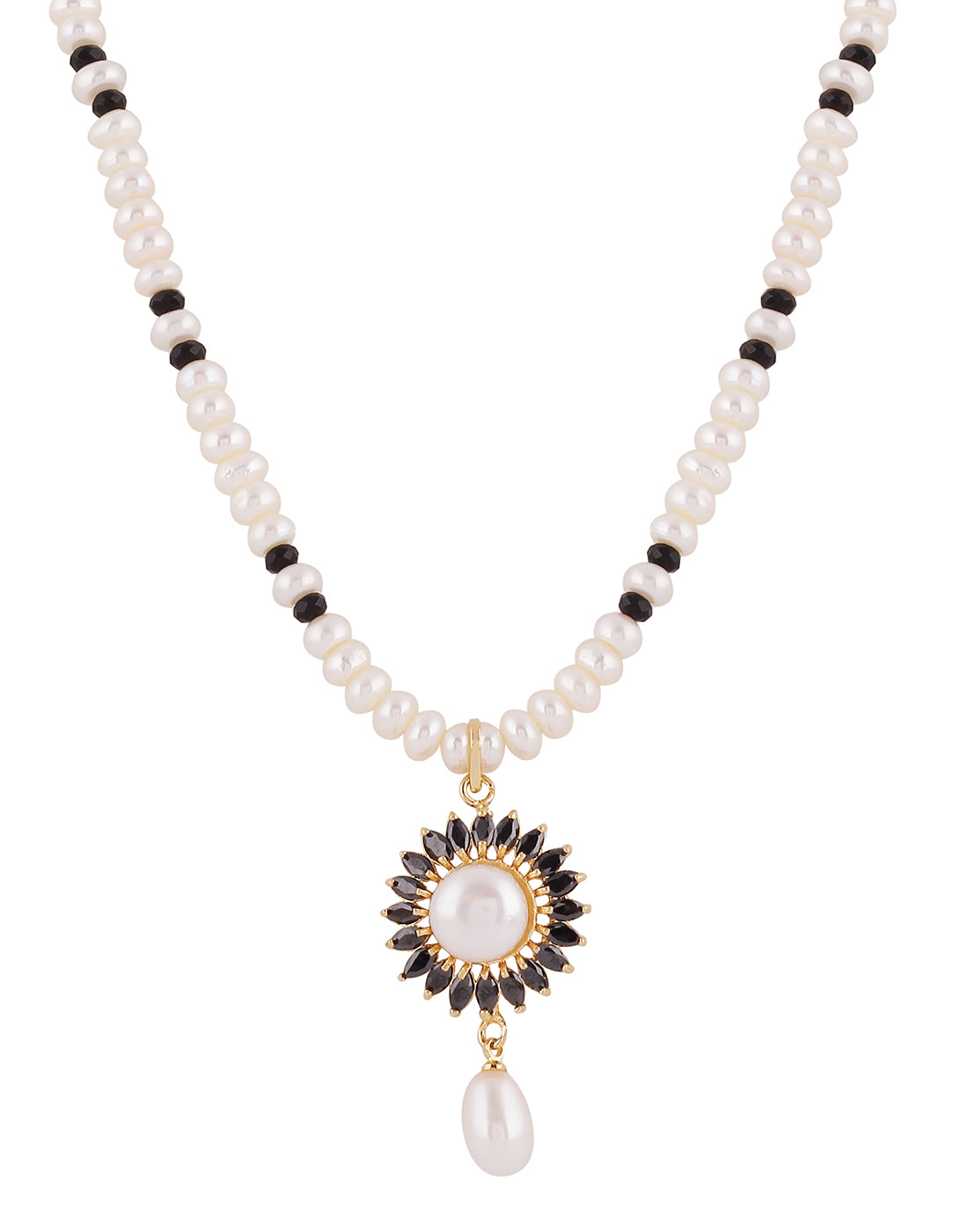 Real Natural Fresh Water Single String Pearl Set With Certificate(D.No ADPRLS982)