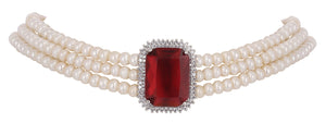 Real Natural Fresh Water Pearls Choker Set For Women With Certificate(D.No CKR102)