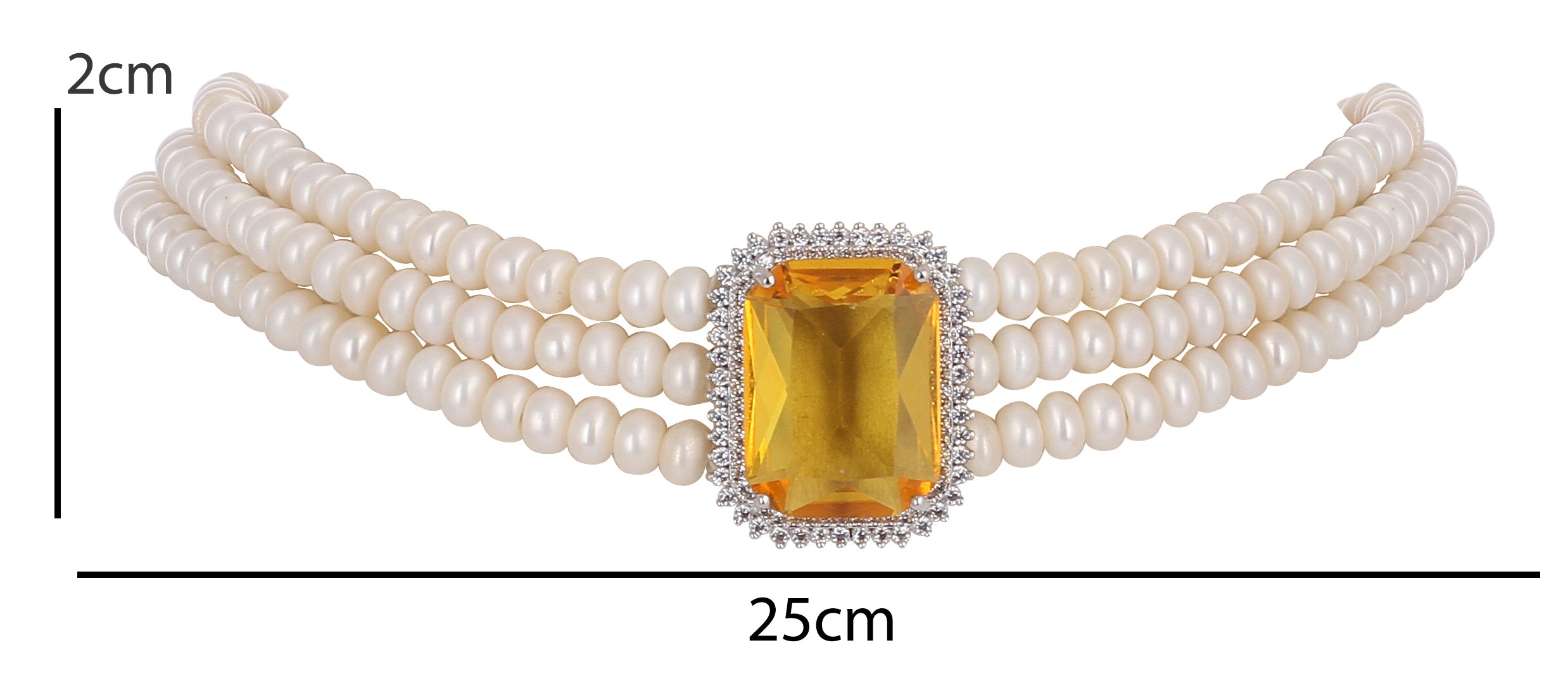 Real Natural Fresh Water Pearls Choker Set For Women With Certificate(D.No CKR104)