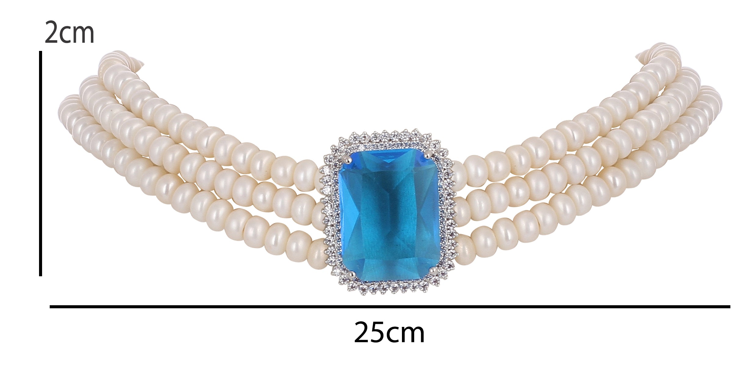 Real Natural Fresh Water Pearls Choker Set For Women