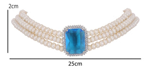 Real Natural Fresh Water Pearls Choker Set For Women