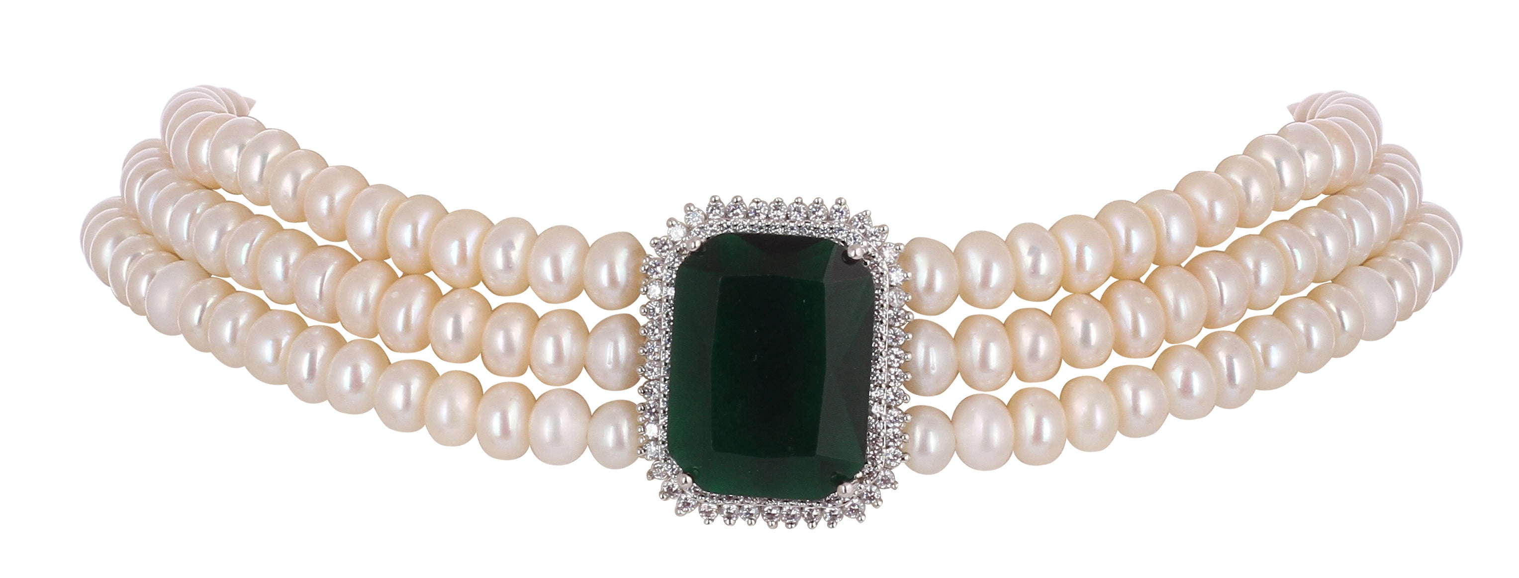 Real Natural Fresh Water Pearls Choker Set For Women