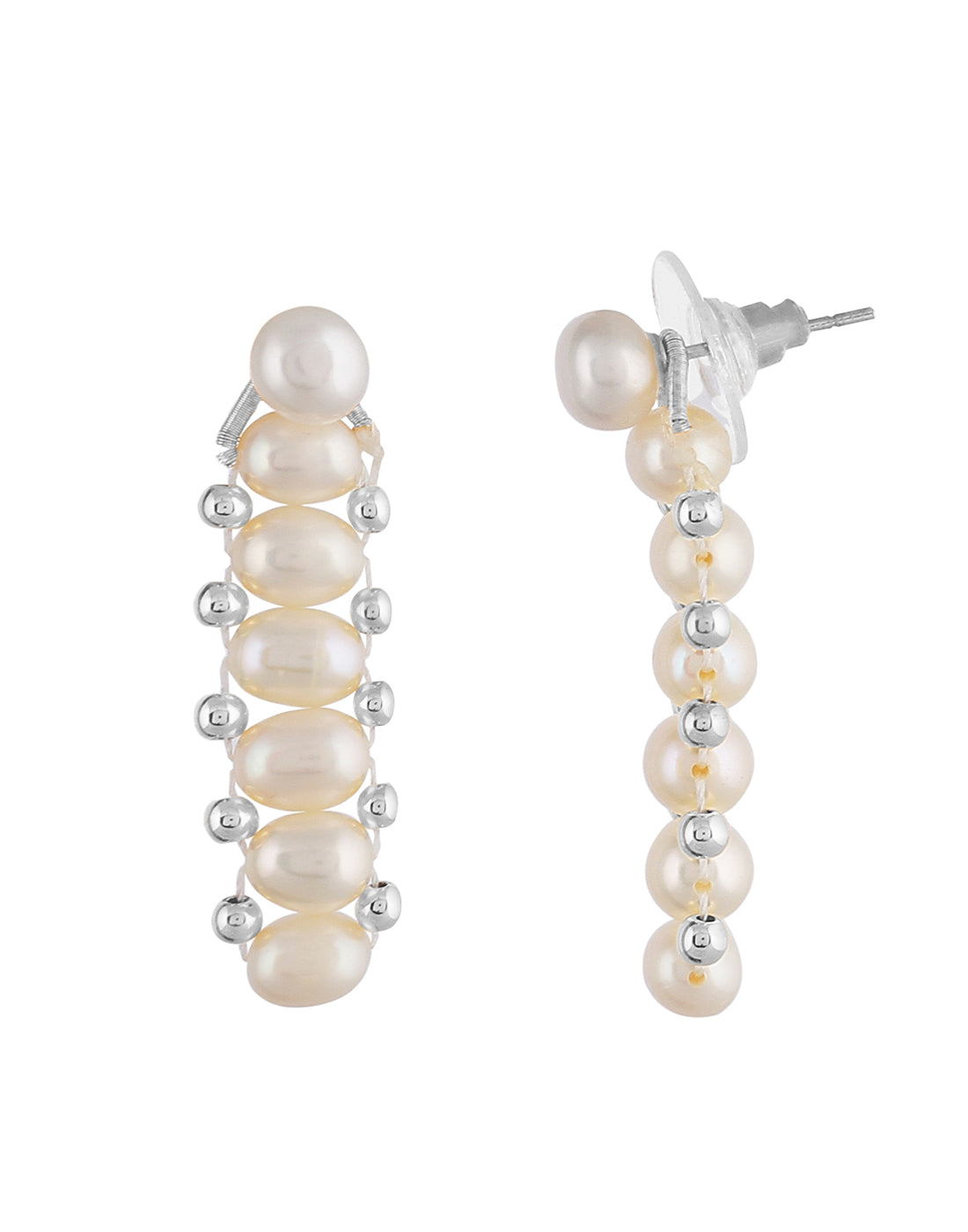 Real Natural Fresh Water Oval Pearls Choker Set With Certificate(D.No CKR270)