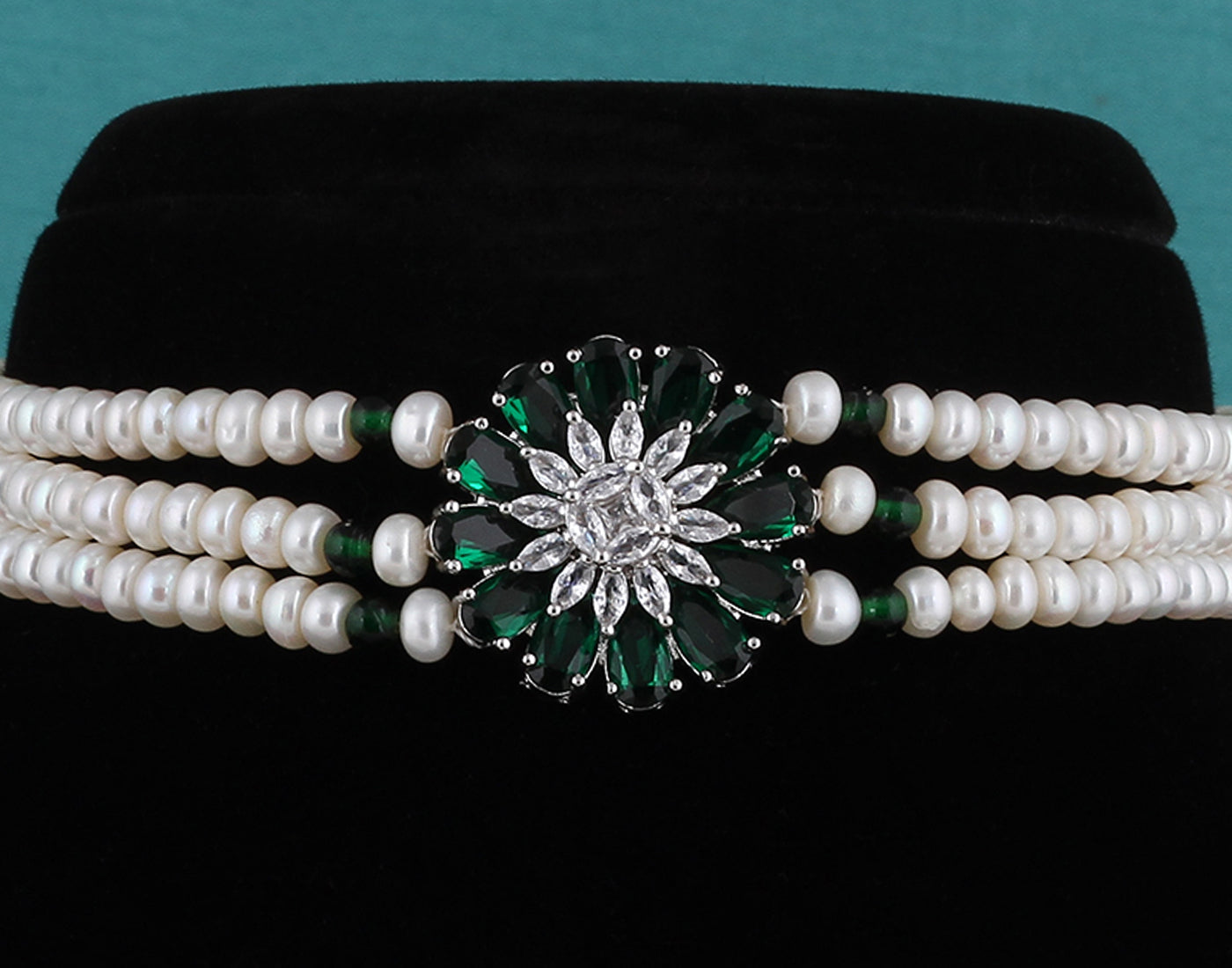 Real Natural Fresh Water Pearls Choker Set With Certificate(D.No CKR337)