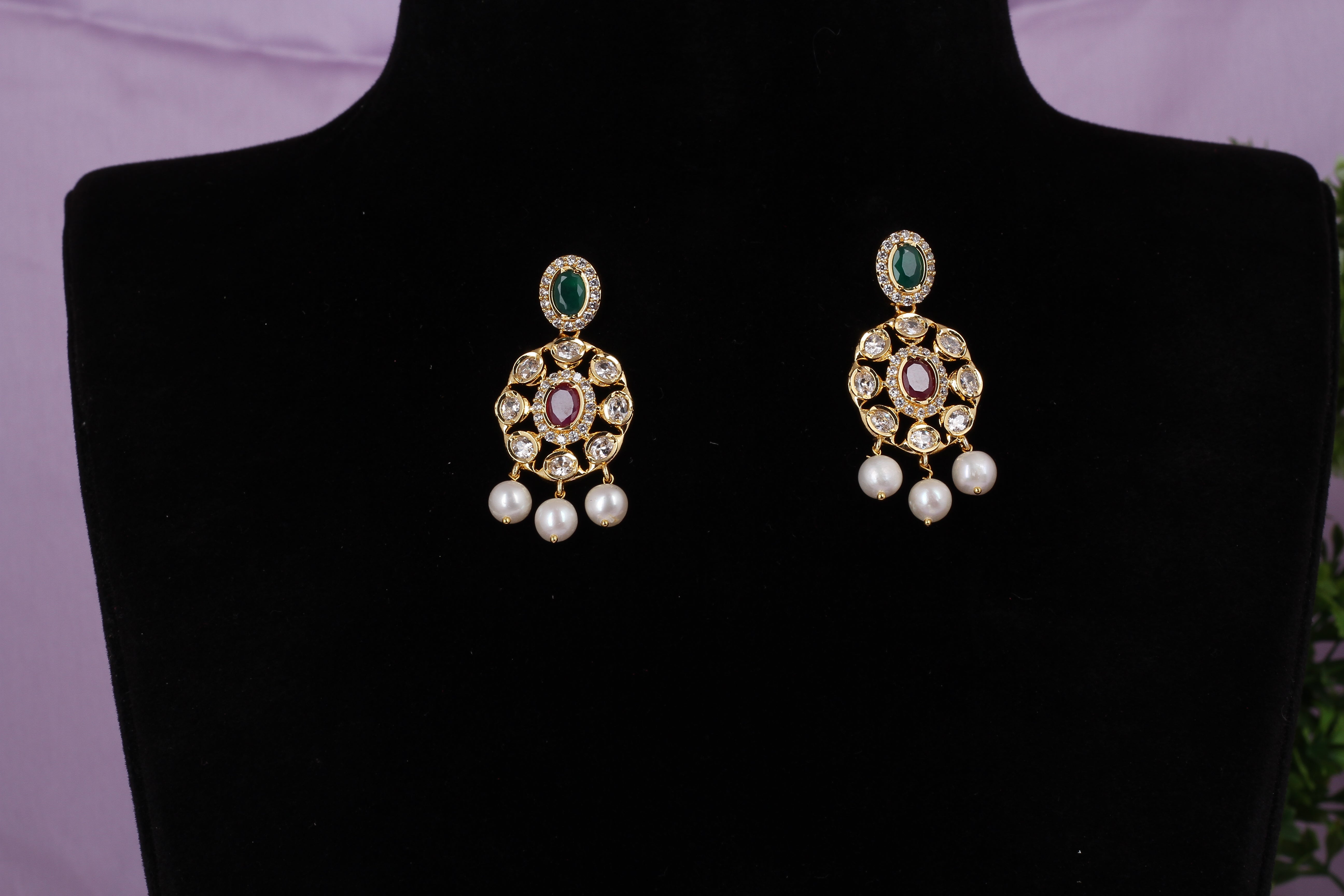 Real Natural Fresh Water Pearls Choker Set With Certificate(D.No CKR550)