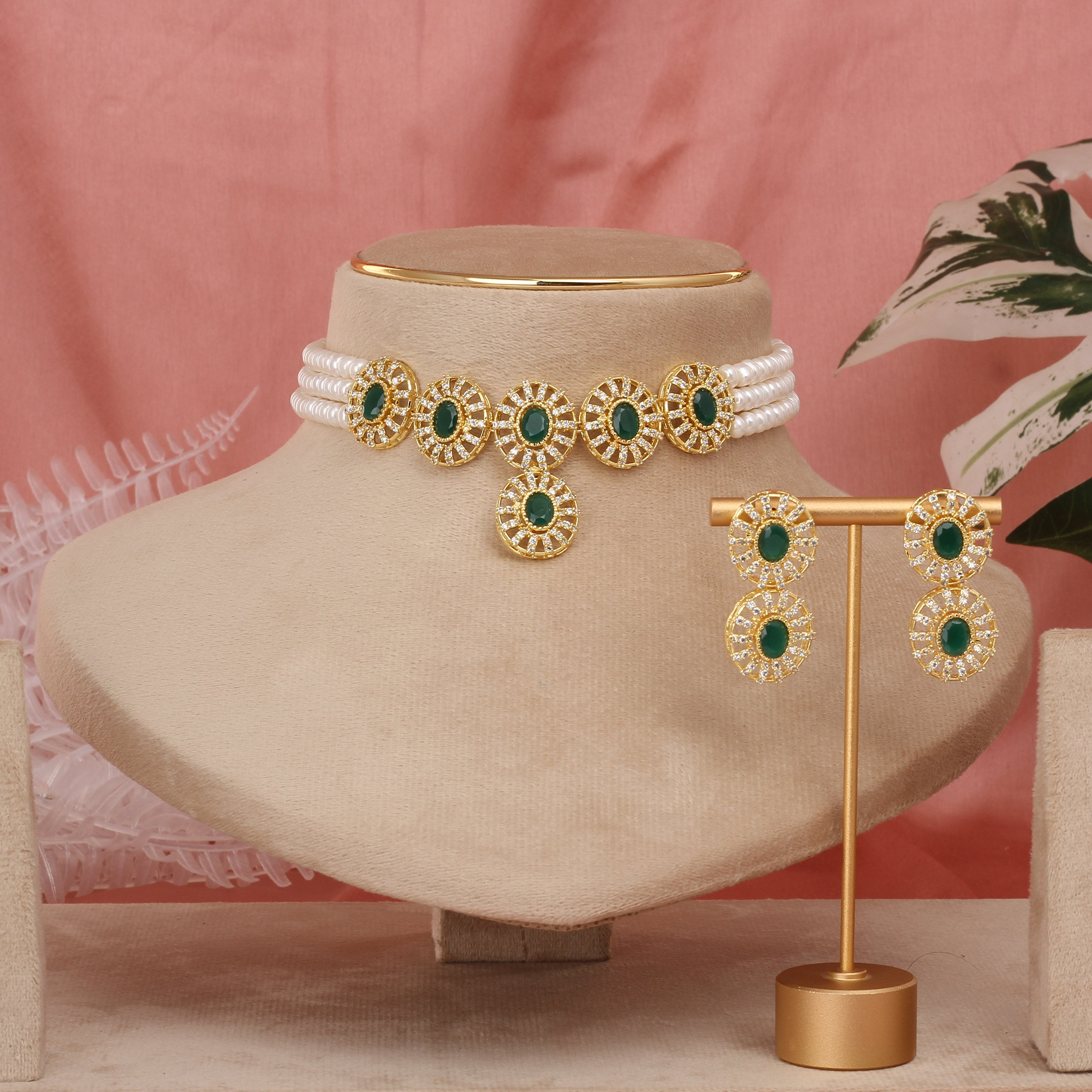Authentic Real Natural Fresh Water Pearls Choker Set With Certificate(D.No CKR645)