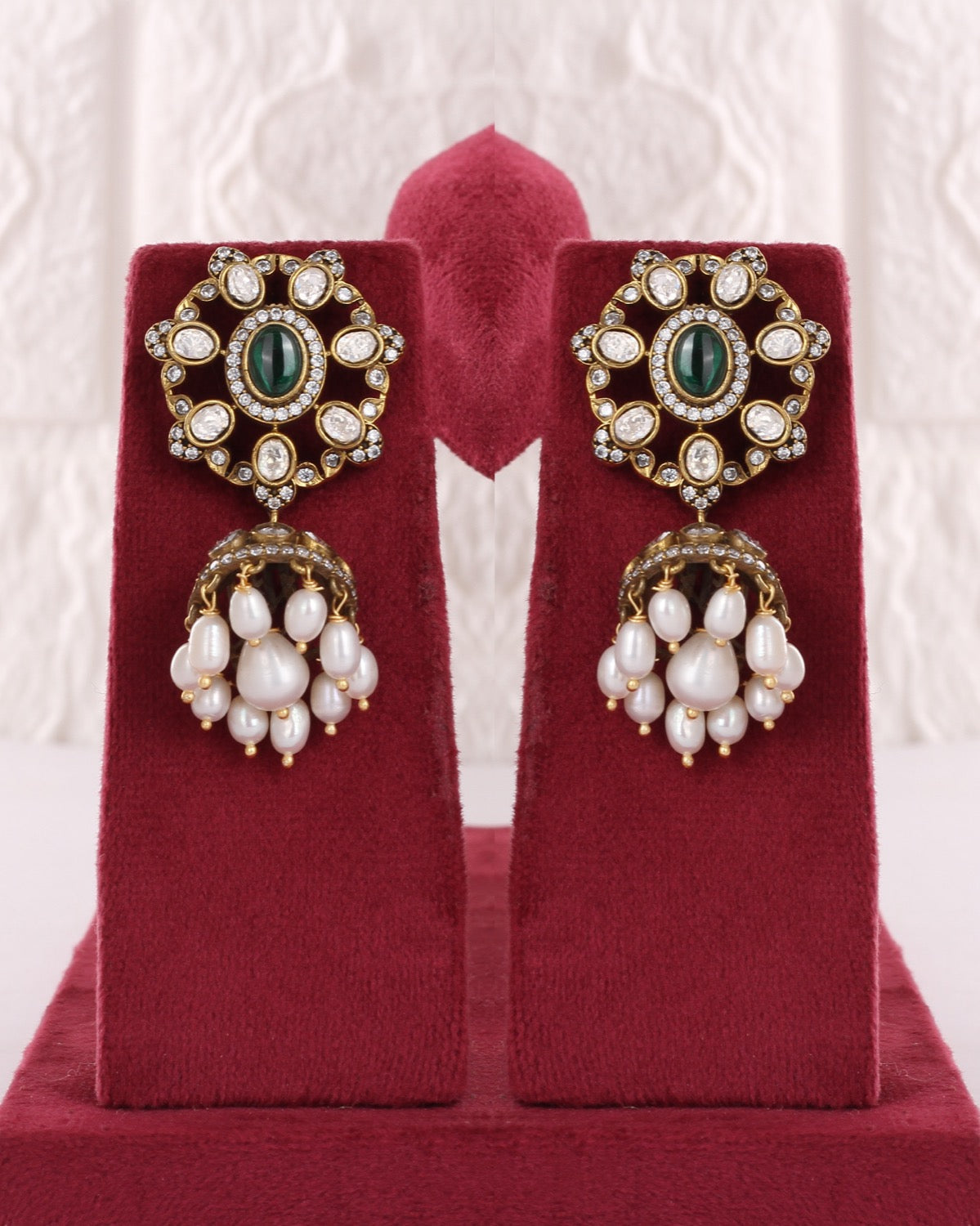 Exclusive Designer Real Natural Fresh Water Pearls Choker Set With Certificate(D.No CKR786)