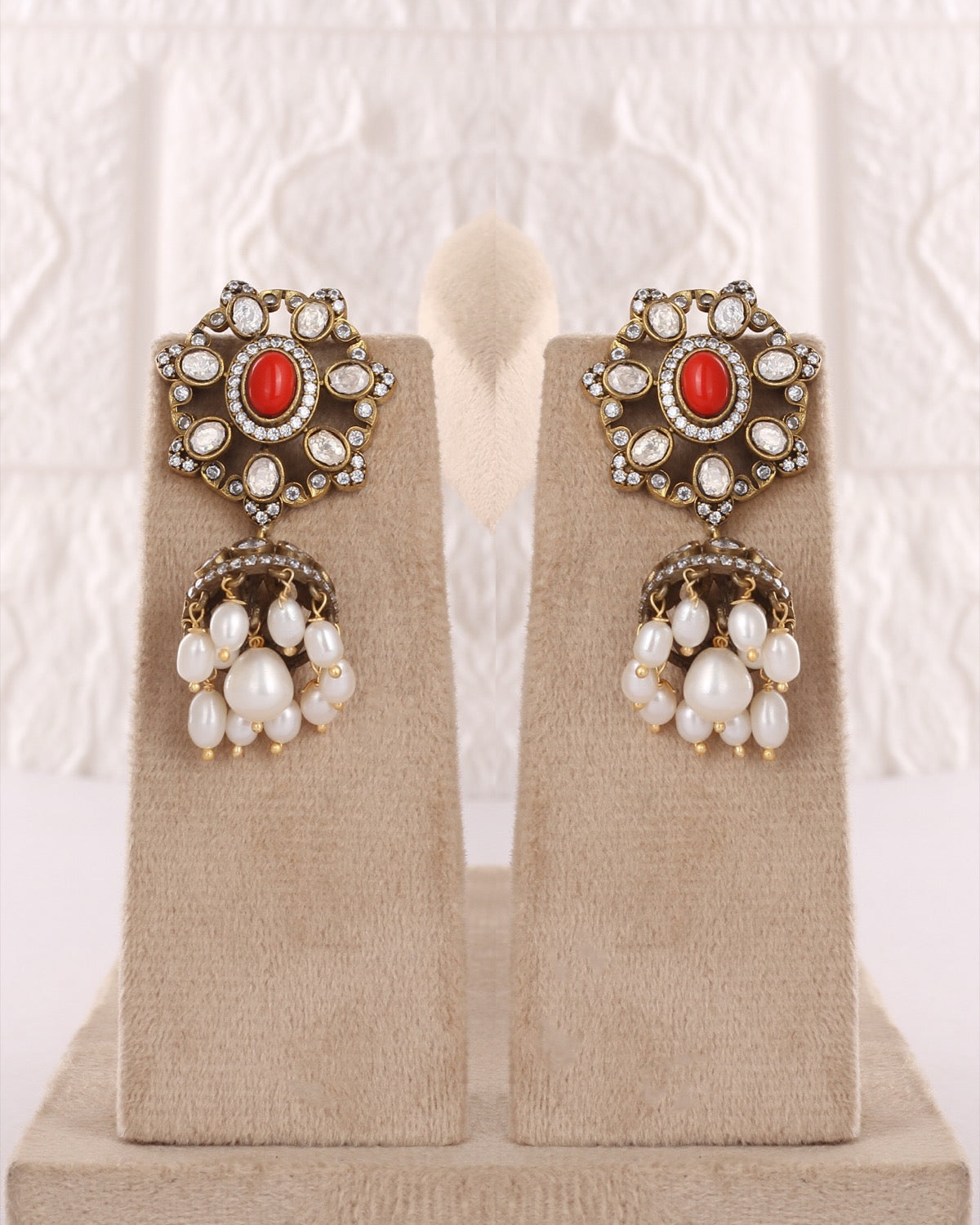 Exclusive Designer Real Natural Fresh Water Pearls Choker Set With Certificate(D.No CKR787)