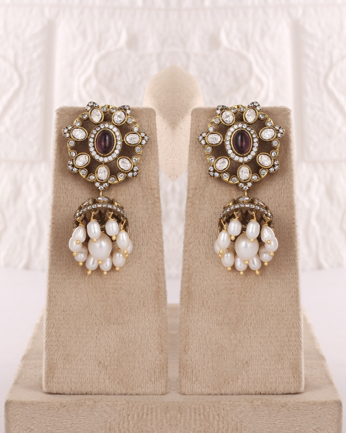 Exclusive Designer Real Natural Fresh Water Pearls Choker Set With Certificate(D.No CKR788)