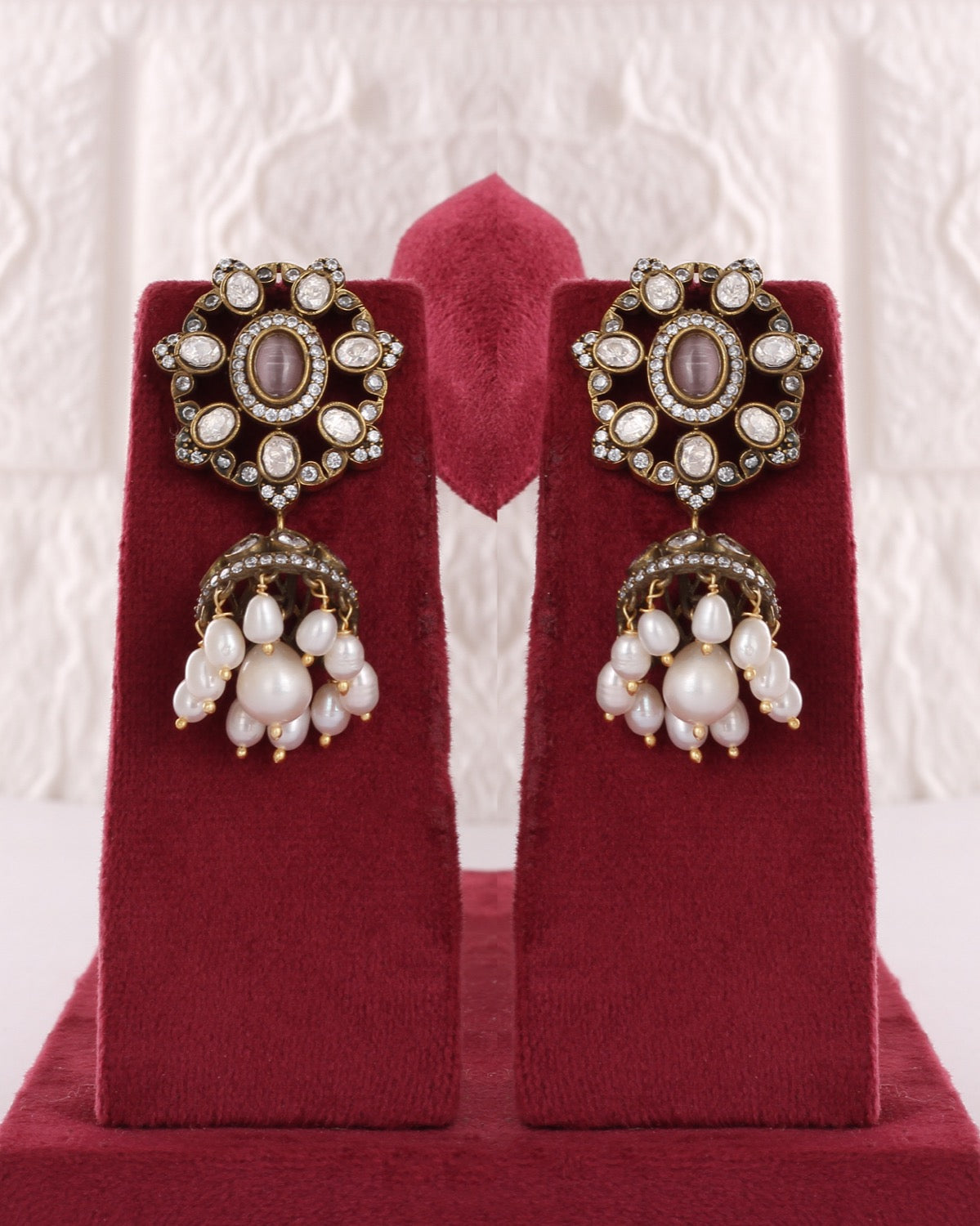 Exclusive Designer Real Natural Fresh Water Pearls Choker Set With Certificate(D.No CKR789)