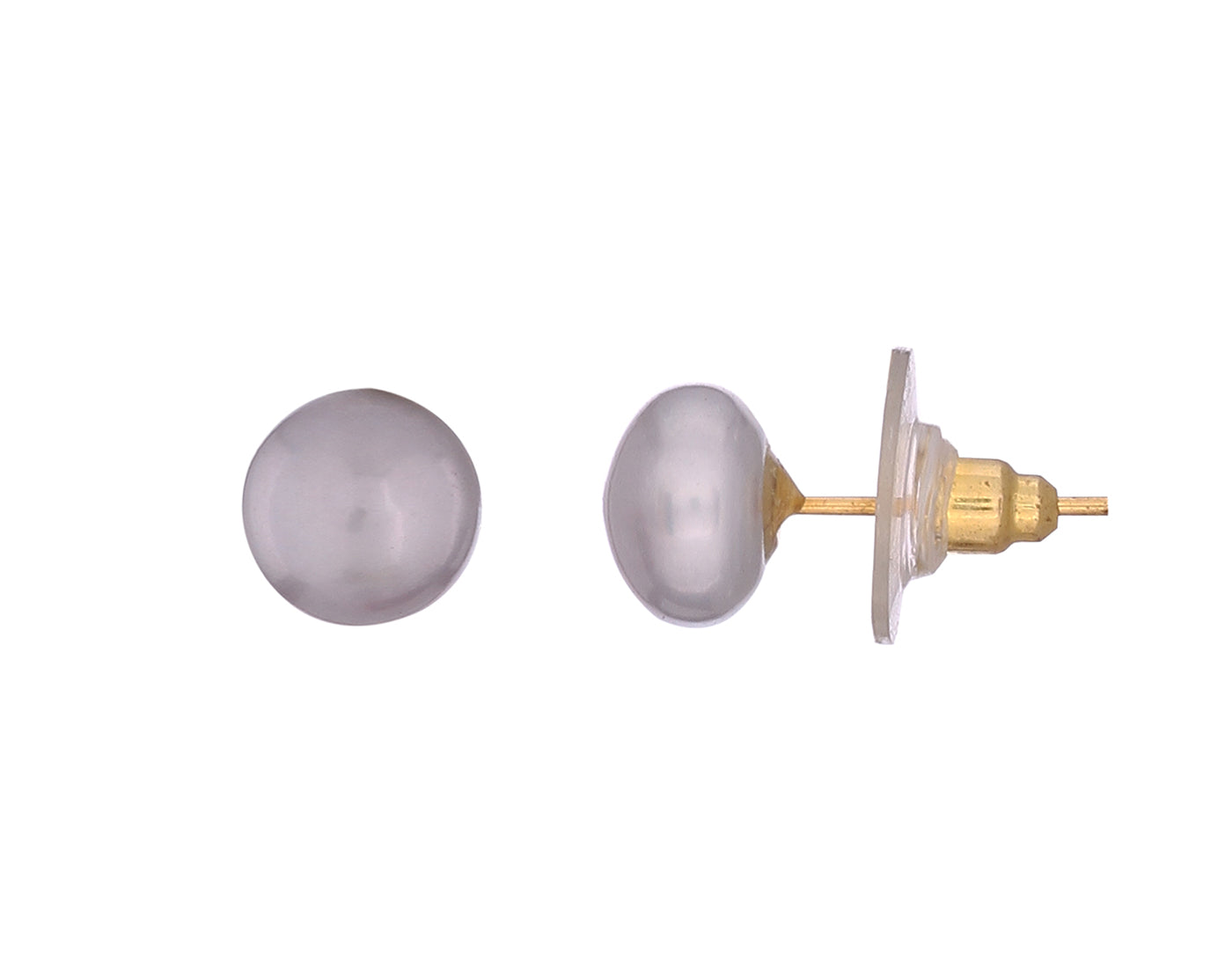 Real Natural Fresh Water Double Line Grey Pearls Mala Set 7 MM With Certificate(D.No NPS207)