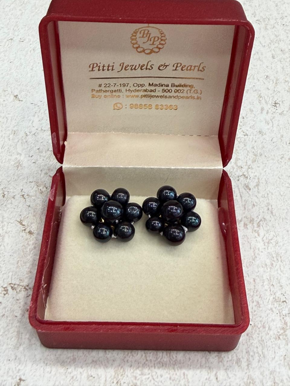 Real Black Pearls Tops With Certificate(D.No PTOP206)