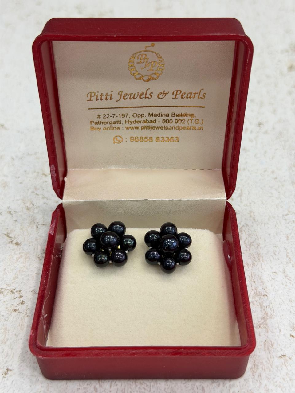 Real Black Pearls Tops With Certificate(D.No PTOP208)