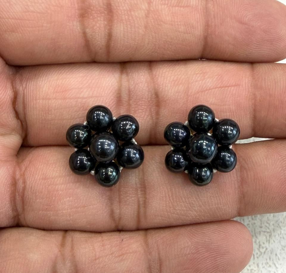 Real Black Pearls Tops With Certificate(D.No PTOP208)