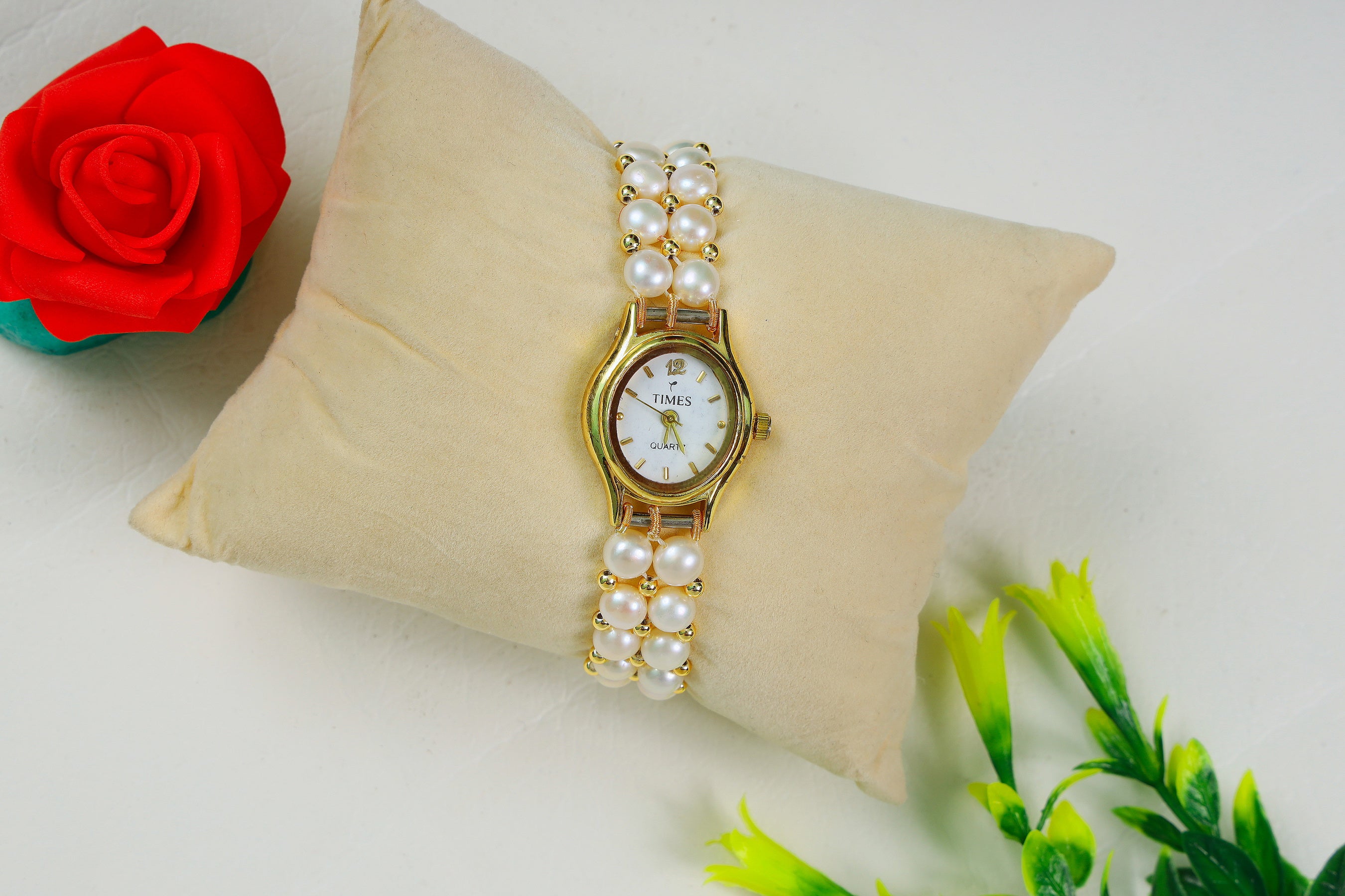 Designer Real Natural Fresh Water Pearl Watch With Certificate(D.No ADBLS105)