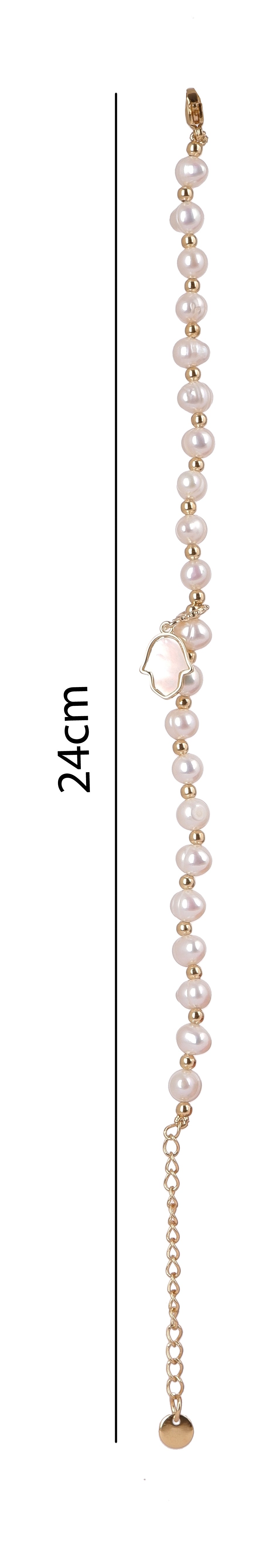 Real Natural Fresh Water Pearl Bracelet With Certificate(D.No ADBLS222)