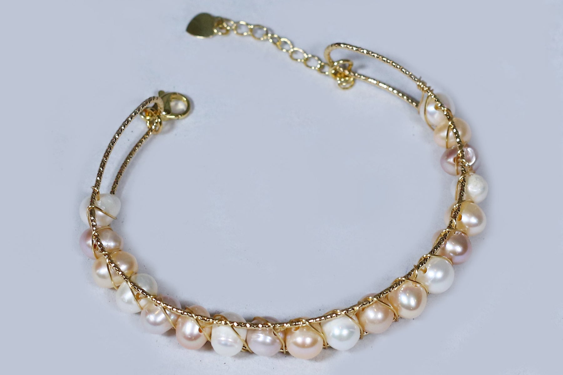 Authentic Real Natural Fresh Water Pearl Bracelet With Certificate(D.No ADBLS263)