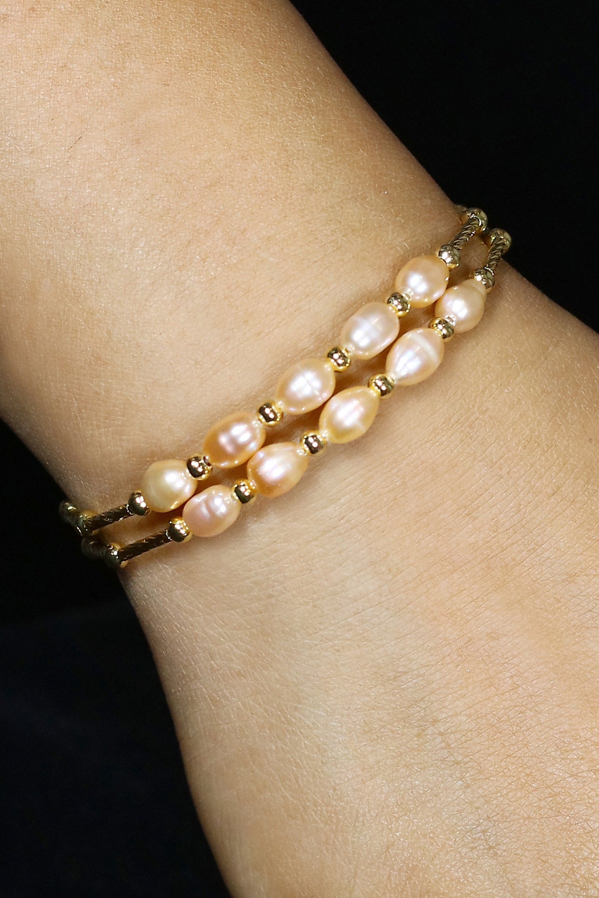 Authentic Real Natural Fresh Water Pearl Bracelet With Certificate(D.No ADBLS267)