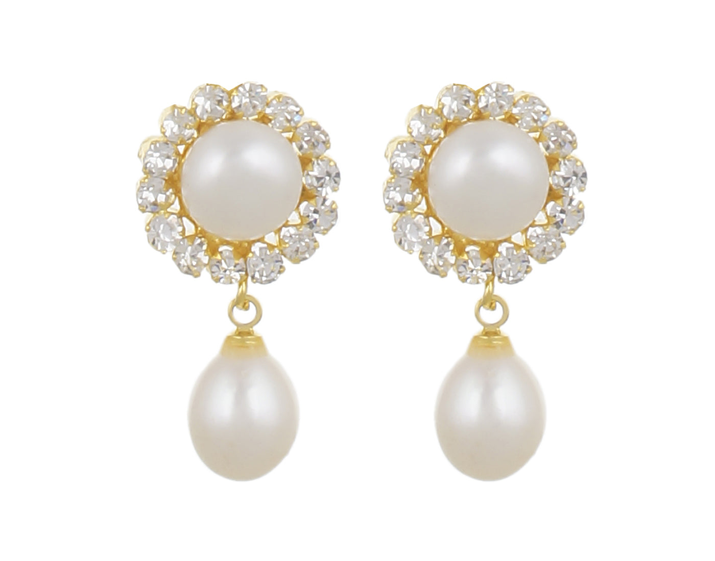 Real Natural Fresh Water Double String Pearl Set With Certificate For Women Girls 
