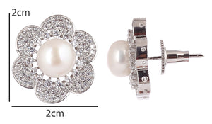 Real Natural Fresh Water Single String Pearls Set For Women With Certificate
