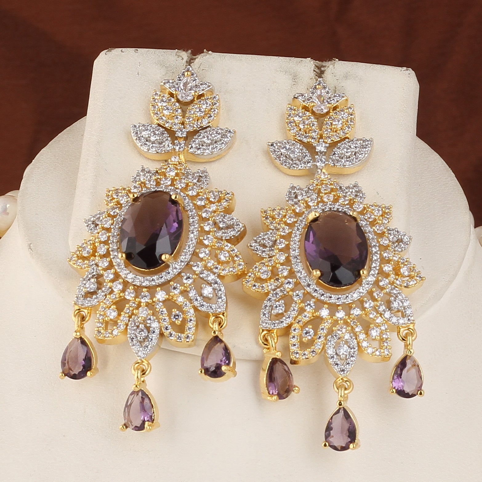 Authentic Real Natural Fresh water Button Pearl Set – With Certificate (D.No ADPRLS2452)
