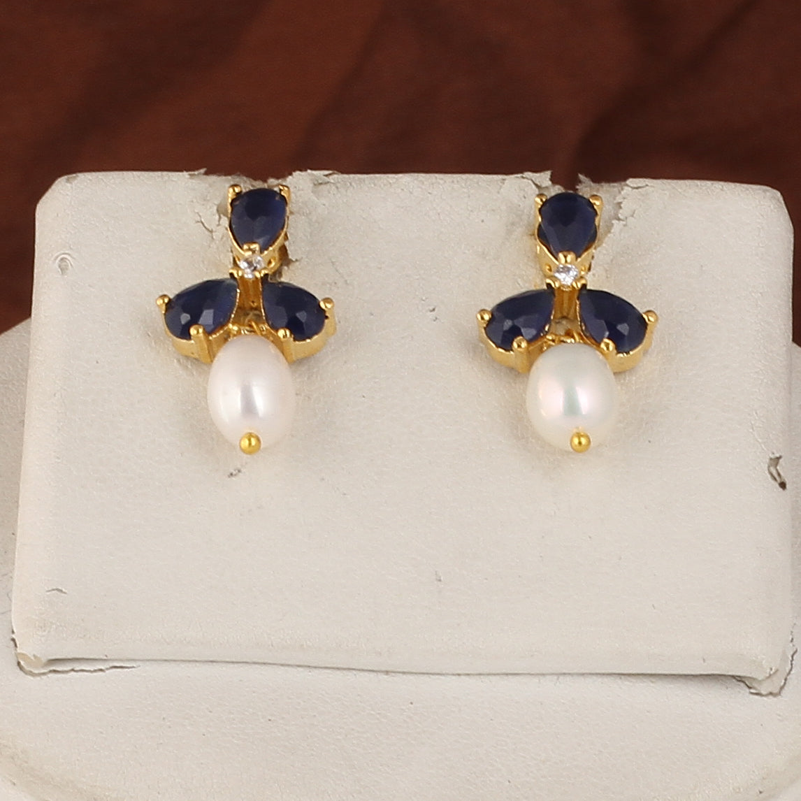 Authentic Real Natural Fresh water Button Pearl Set – With Certificate (D.No ADPRLS2497)