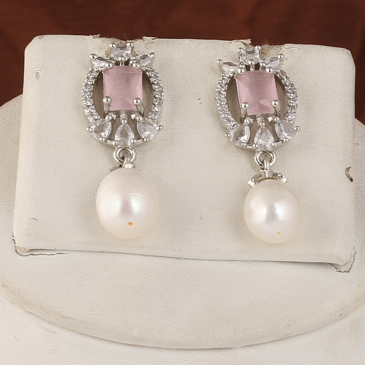 Authentic Real Natural Fresh Water Pearl Set For Women With Certificate(D.No ADPRLS2539)