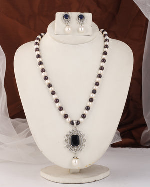 Authentic Real Natural Fresh Water Pearl Set For Women With Certificate(D.No ADPRLS2540)