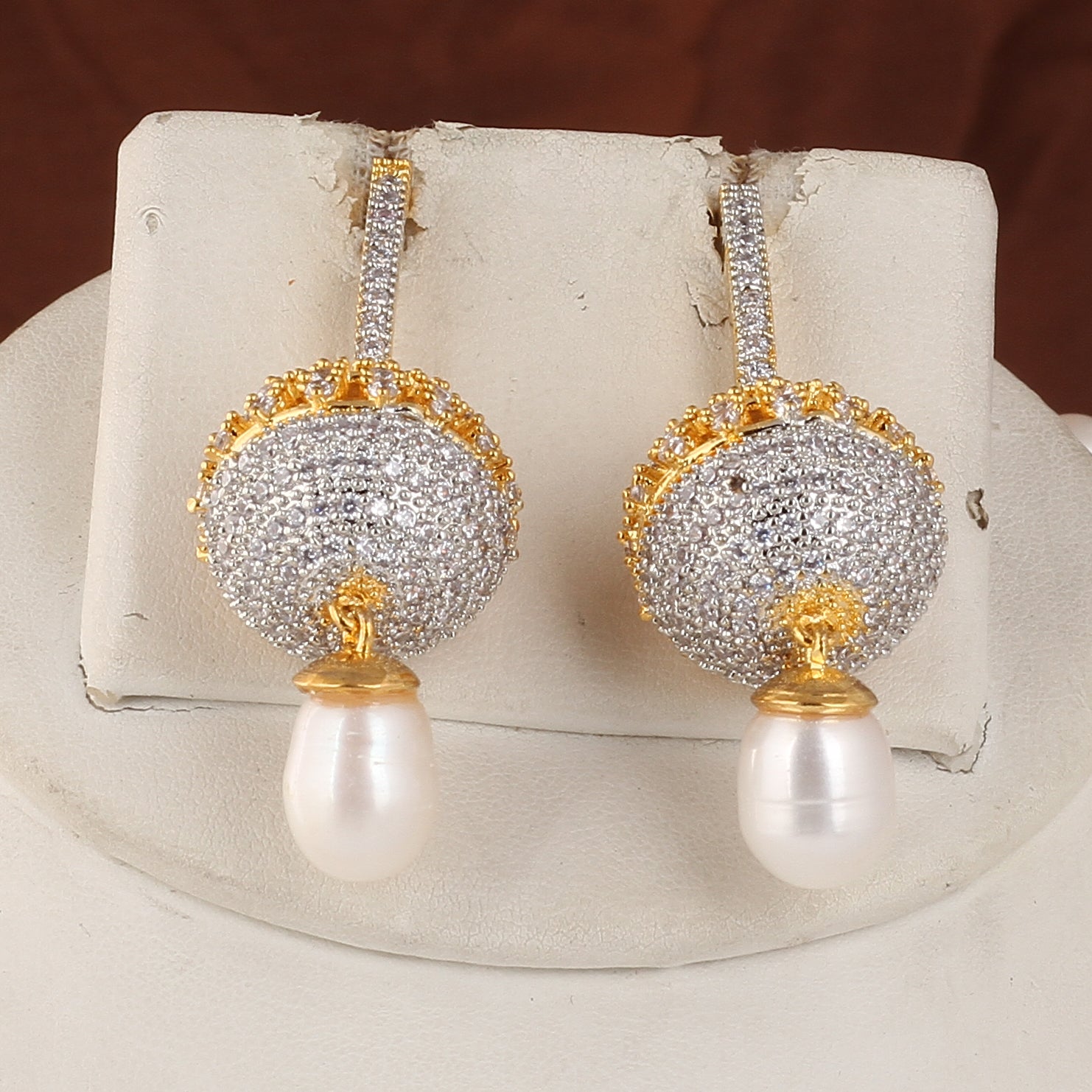 Authentic Real Natural Fresh Water Pearl Set For Women With Certificate(D.No ADPRLS2542)
