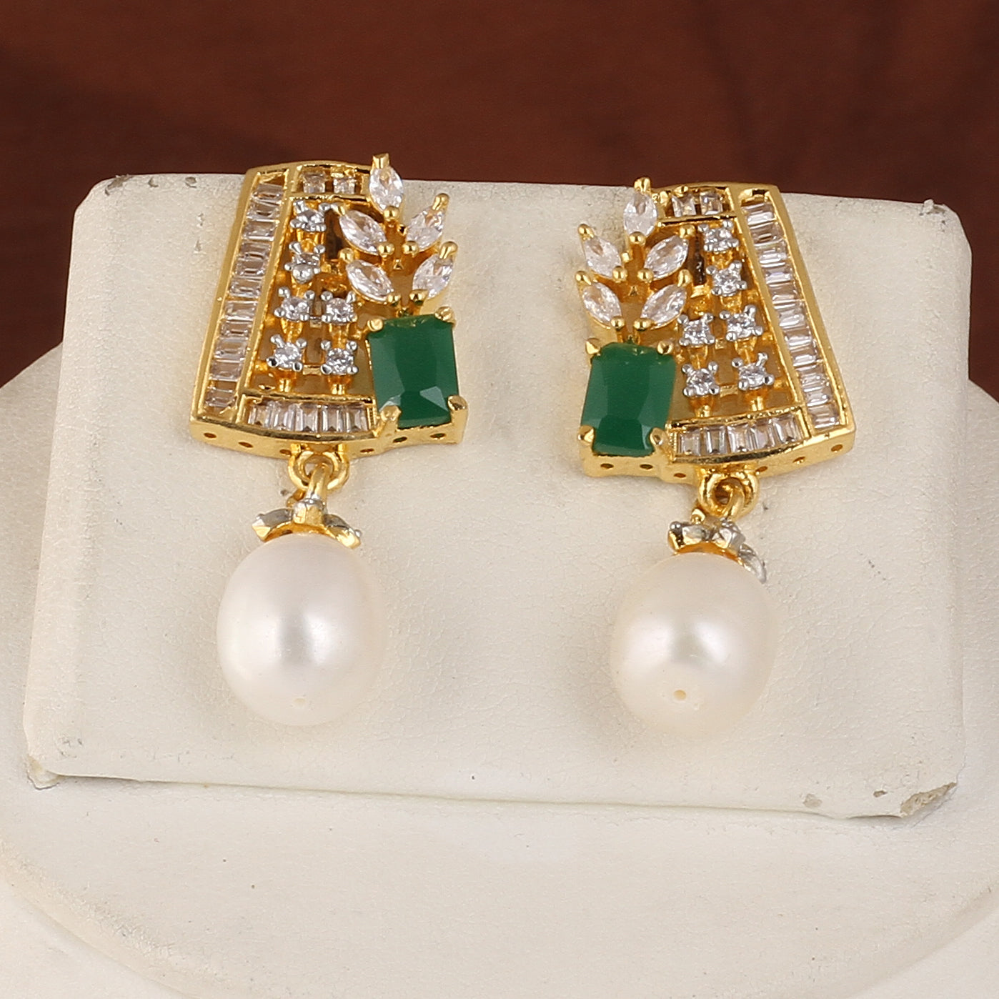 Authentic Real Natural Fresh Water Pearl Set For Women With Certificate(D.No ADPRLS2544)