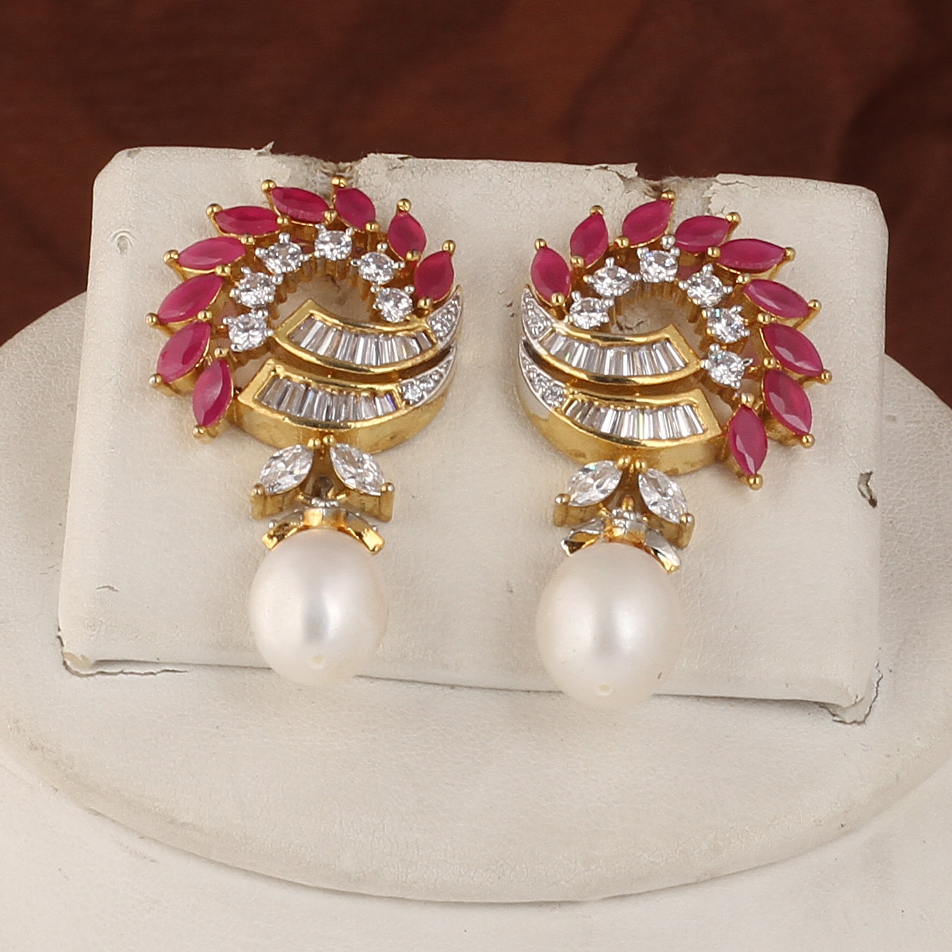 Authentic Real Natural Fresh Water Pearl Set For Women With Certificate(D.No ADPRLS2550)