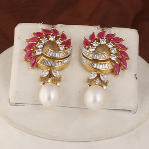 Authentic Real Natural Fresh Water Pearl Set For Women With Certificate(D.No ADPRLS2550)