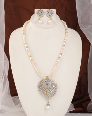 Authentic Real Natural Fresh Water Pearl Set For Women With Certificate(D.No ADPRLS2560)