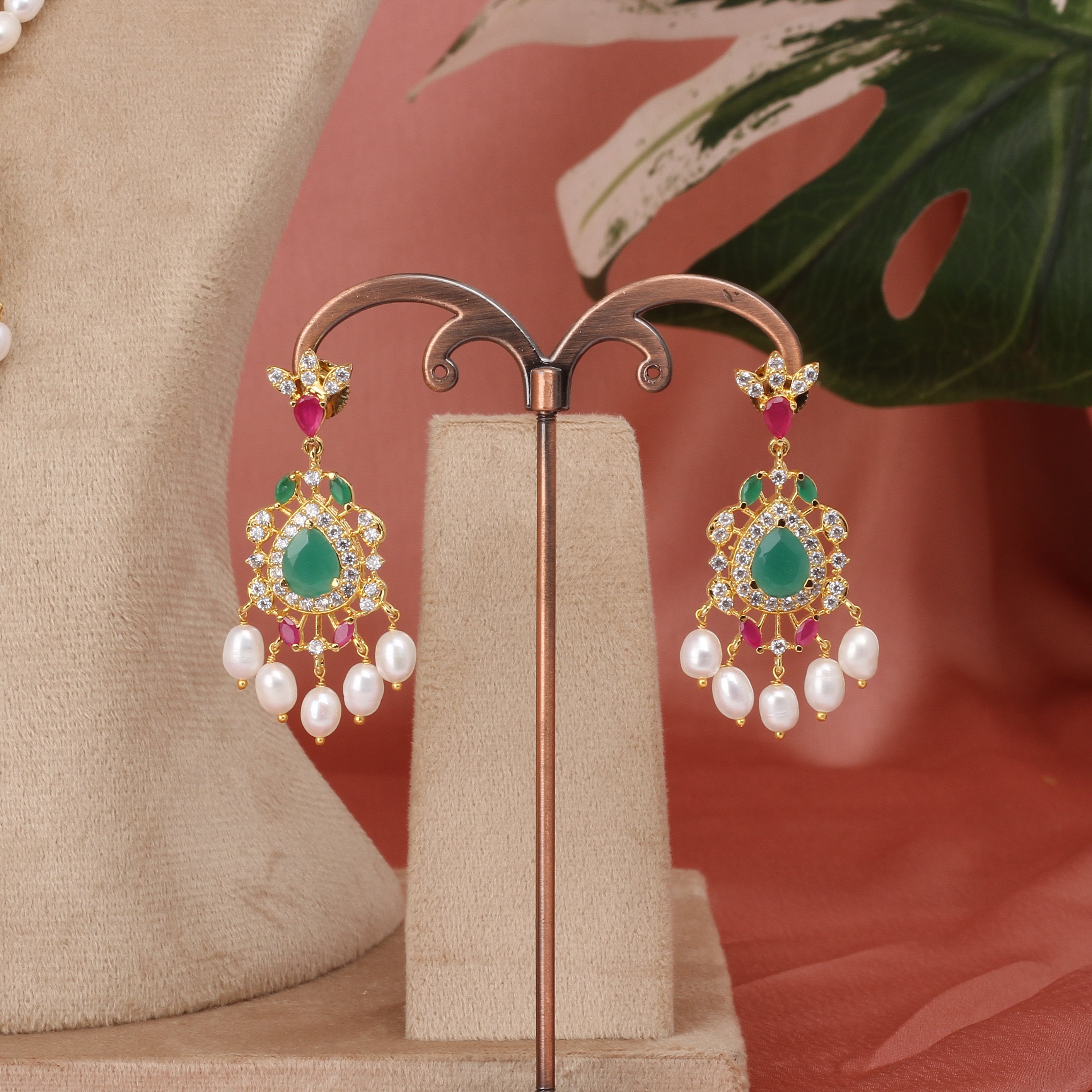 Authentic Hyderabadi Real Pearls Set For Women With Certificate(D.No ADPRLS2593)
