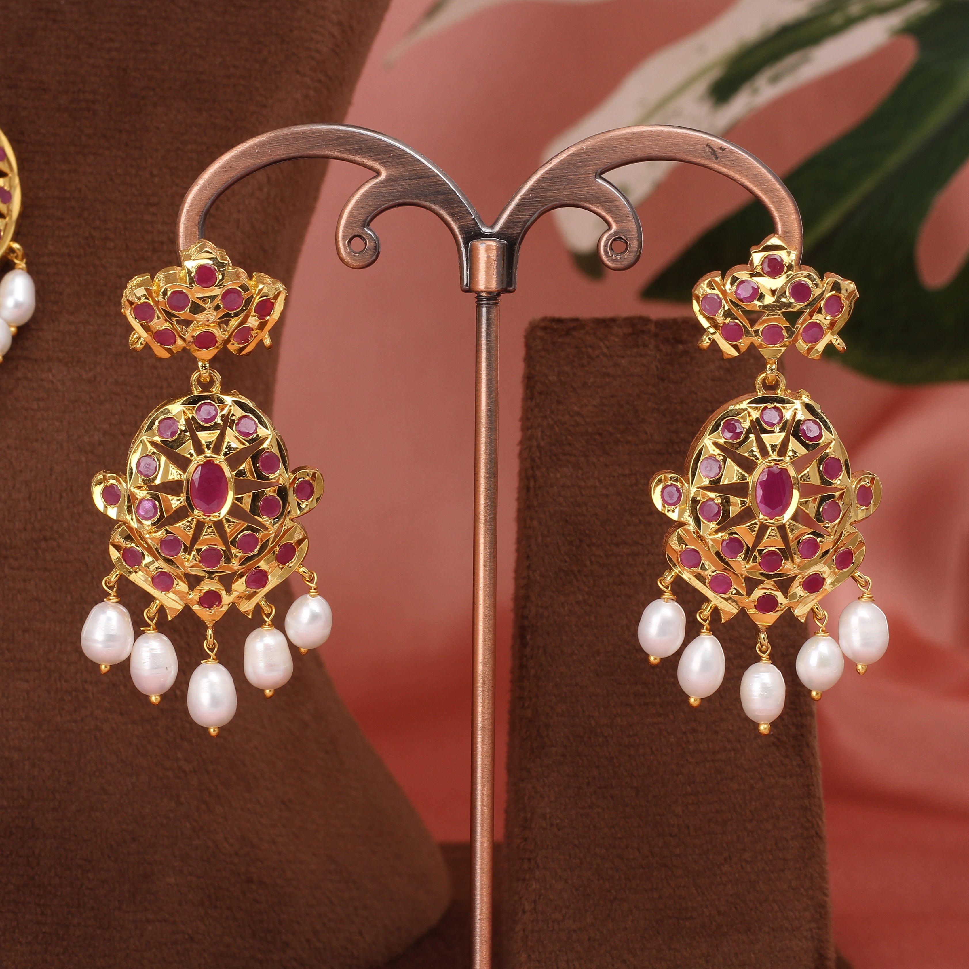 Authentic Single Lines Hyderabadi Real Pearls Set For Women With Certificate(D.No ADPRLS2613)