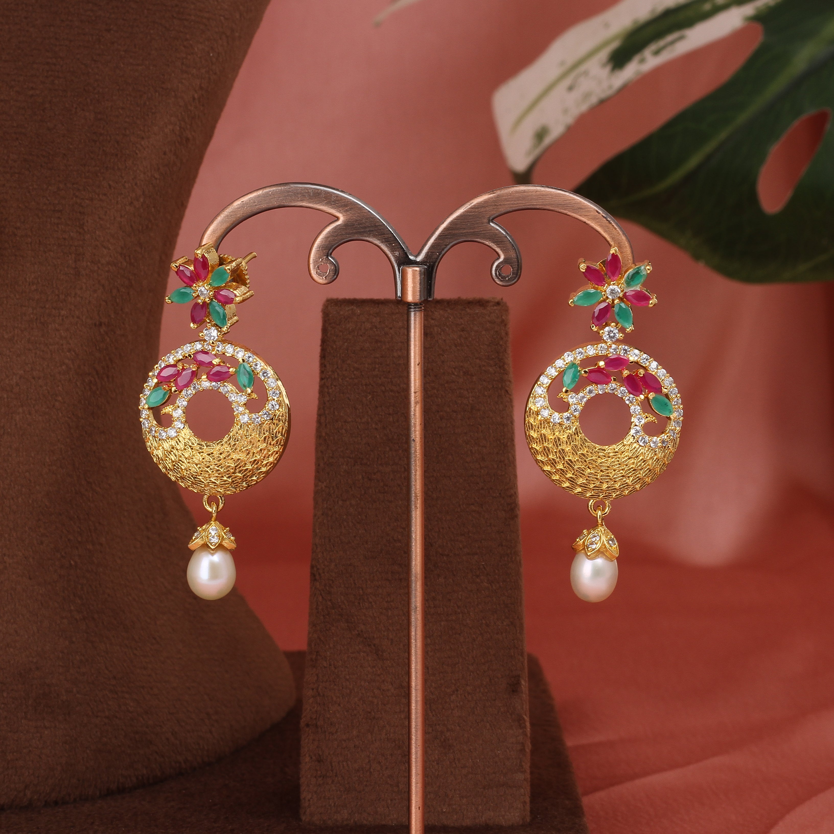 Authentic Single Lines Hyderabadi Real Pearls Set For Women With Certificate(D.No ADPRLS2619)