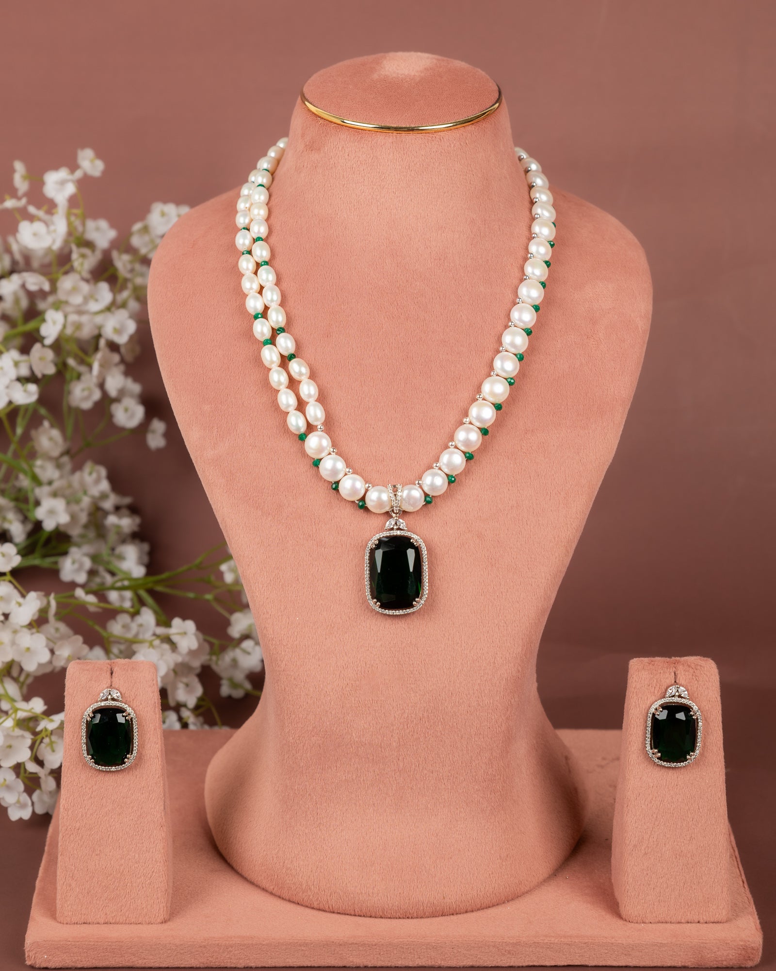 Authentic Hyderabadi Real Pearls Set For Women With Certificate(D.No ADPRLS2641)
