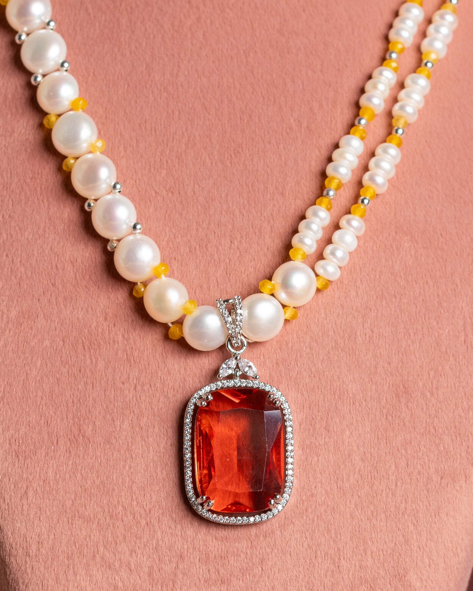 Authentic Hyderabadi Real Pearls Set For Women With Certificate(D.No ADPRLS2643)