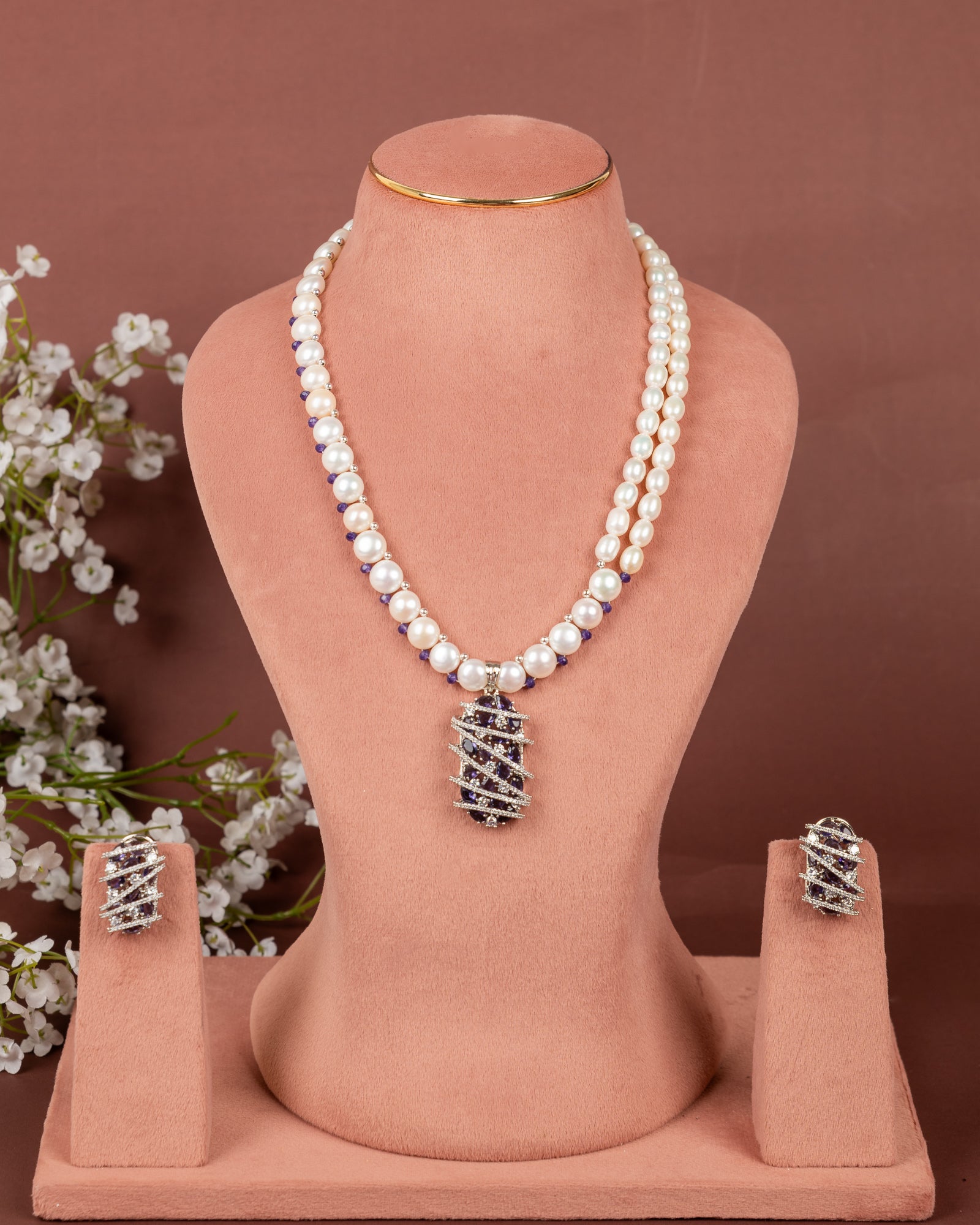 Authentic Hyderabadi Real Pearls Set For Women With Certificate(D.No ADPRLS2645)
