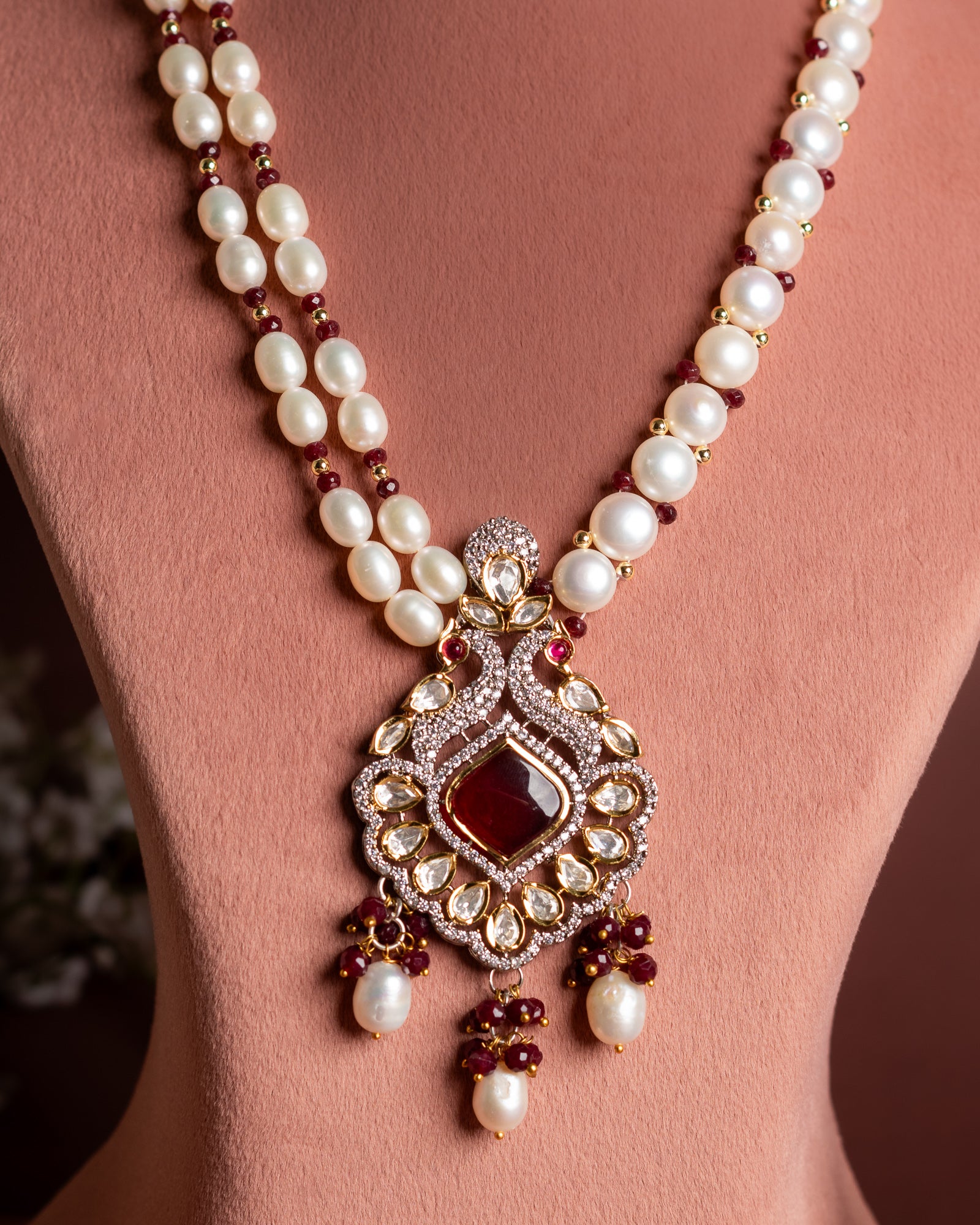 Authentic Hyderabadi Real Pearls Set For Women With Certificate(D.No ADPRLS2647)