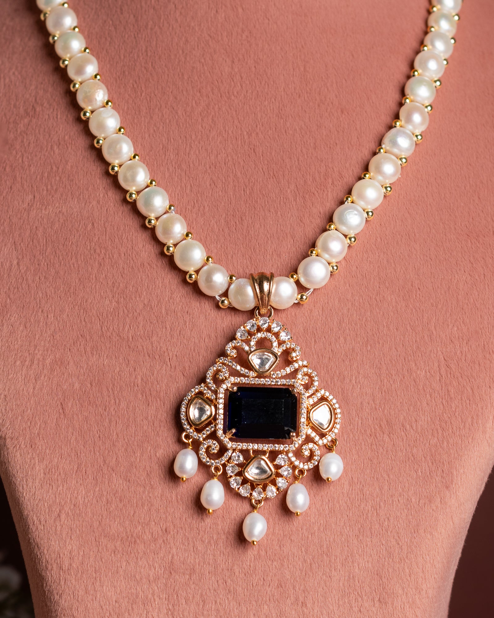 Authentic Hyderabadi Real Pearls Set For Women With Certificate(D.No ADPRLS2652)