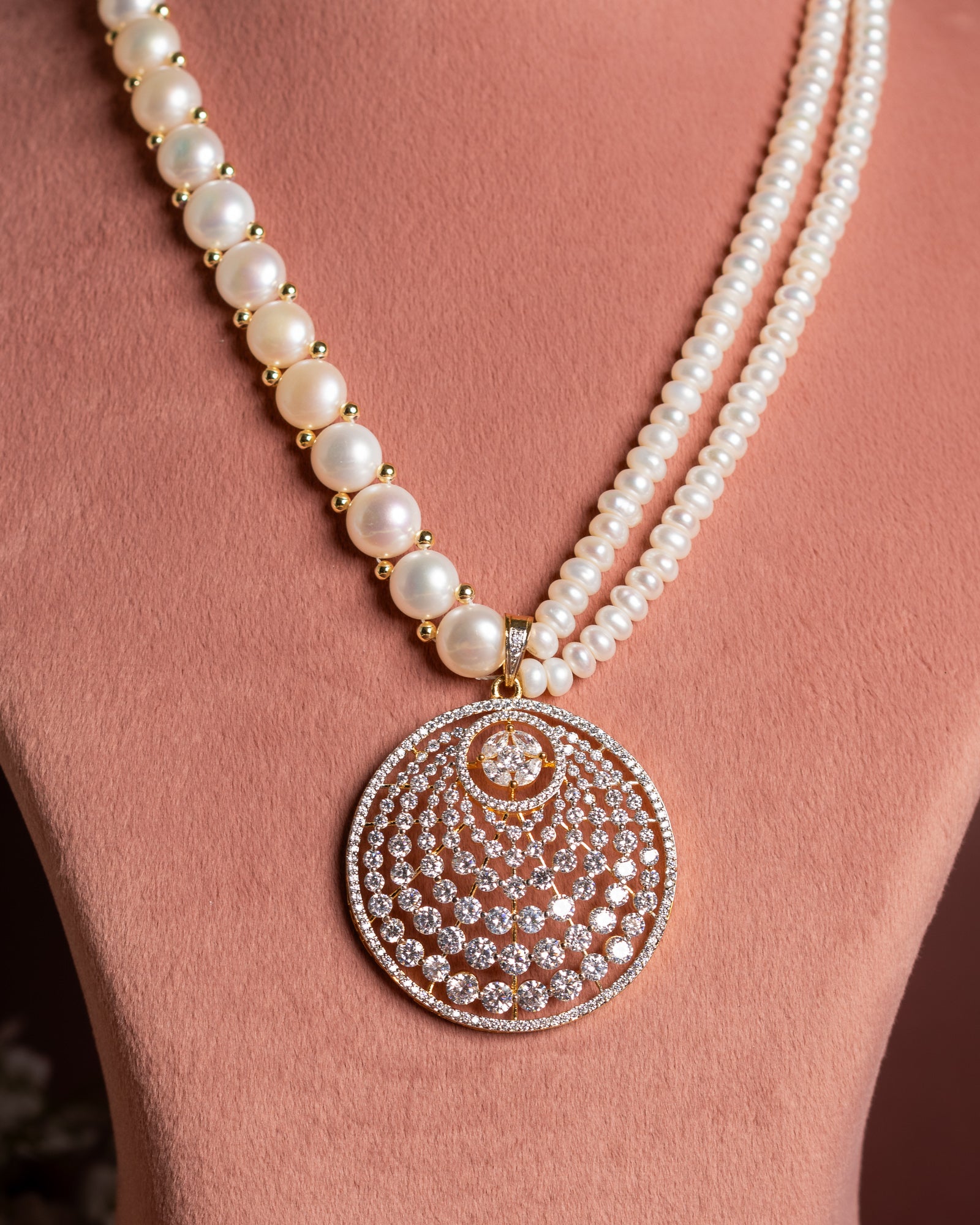 Authentic Hyderabadi Real Pearls Set For Women With Certificate(D.No ADPRLS2654)