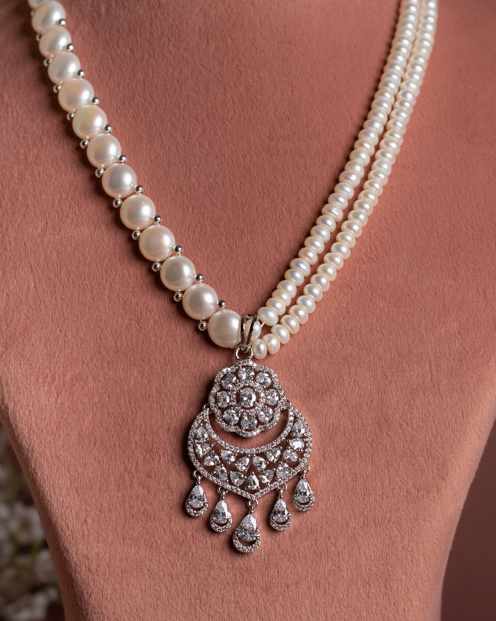 Authentic Hyderabadi Real Pearls Set For Women With Certificate(D.No ADPRLS2658)