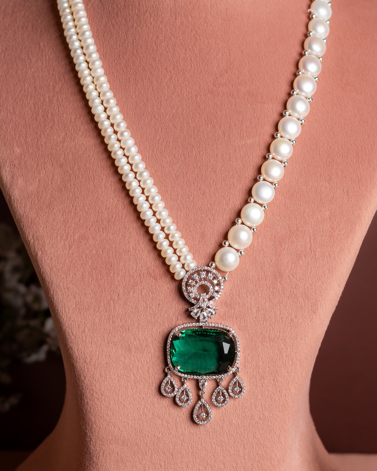 Authentic Hyderabadi Real Pearls Set For Women With Certificate(D.No ADPRLS2660)